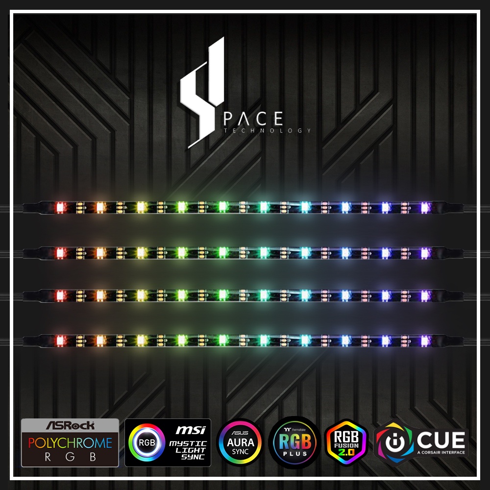 DSPACE RGB Magnetic Strip LED Lighting for Corsair, Thermaltake, NZXT ...