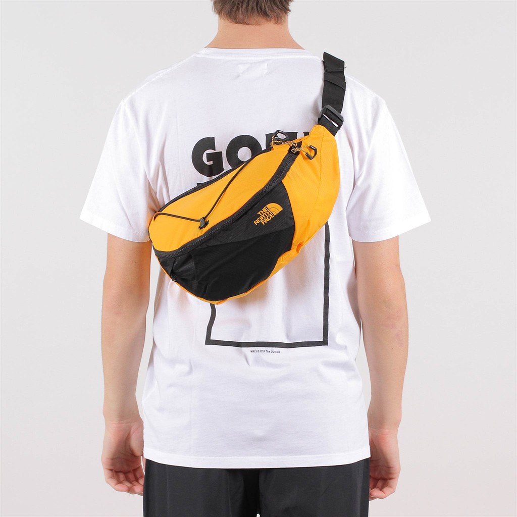 The North Face Lumbnical Bag The Black Gray Yellow Blue Sports