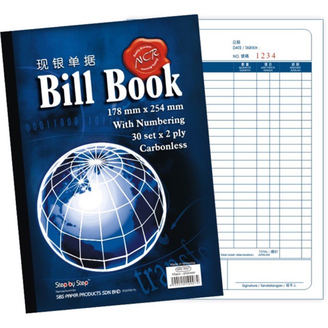 Bill Book With Numbering Carbonless | Shopee Malaysia