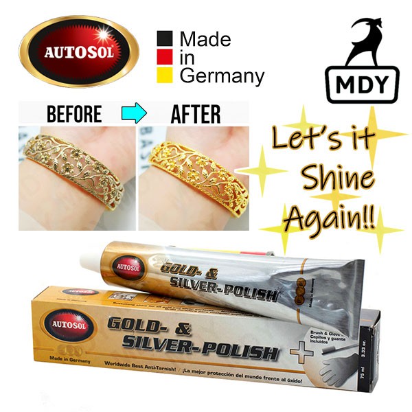 Autosol Gold And Silver Polish 75g Tube [Gold And Silver Polish