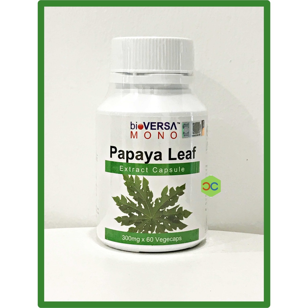 BIOVERSA PAPAYA LEAF EXTRACT CAPSULE 300MG X60 VEGECAPS Shopee Malaysia