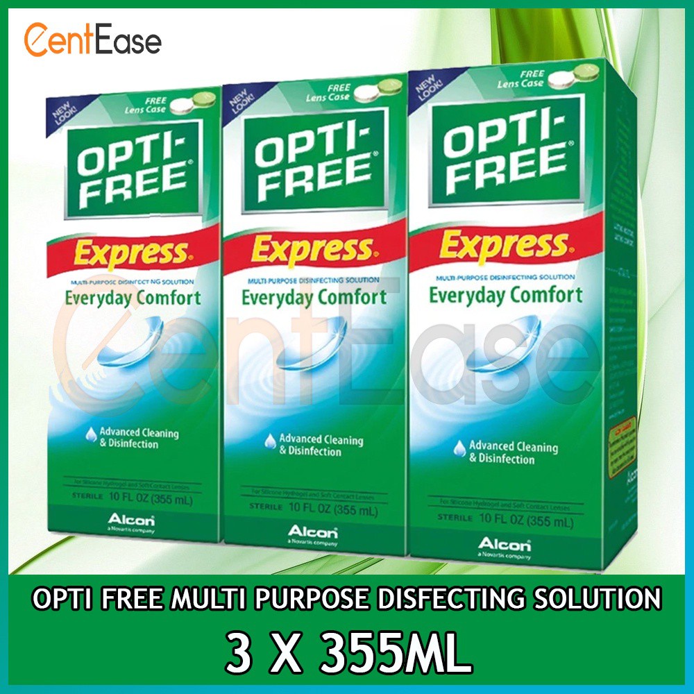 Opti Free Express Multi Purpose Contact Lens Solution 3 x 355ml