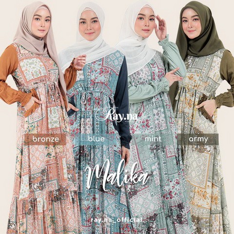 Robe MALIKA BASIC Original by RAYNA | Shopee Malaysia