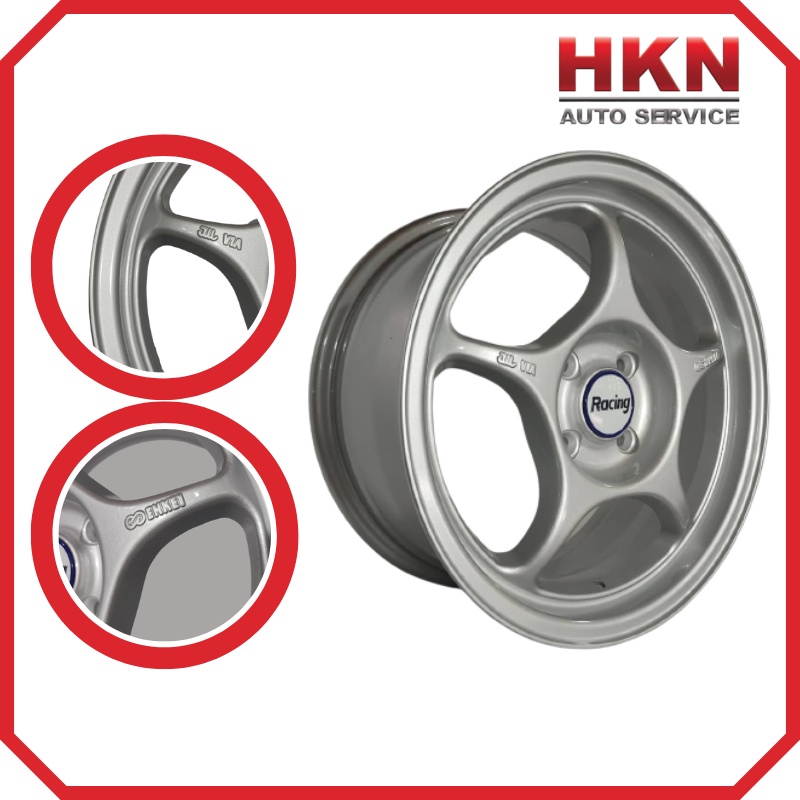 NEW Sport Rim/ Car Wheel Size 15" RPO 1 SILVER/ BLACK/ WHITE PERODUA