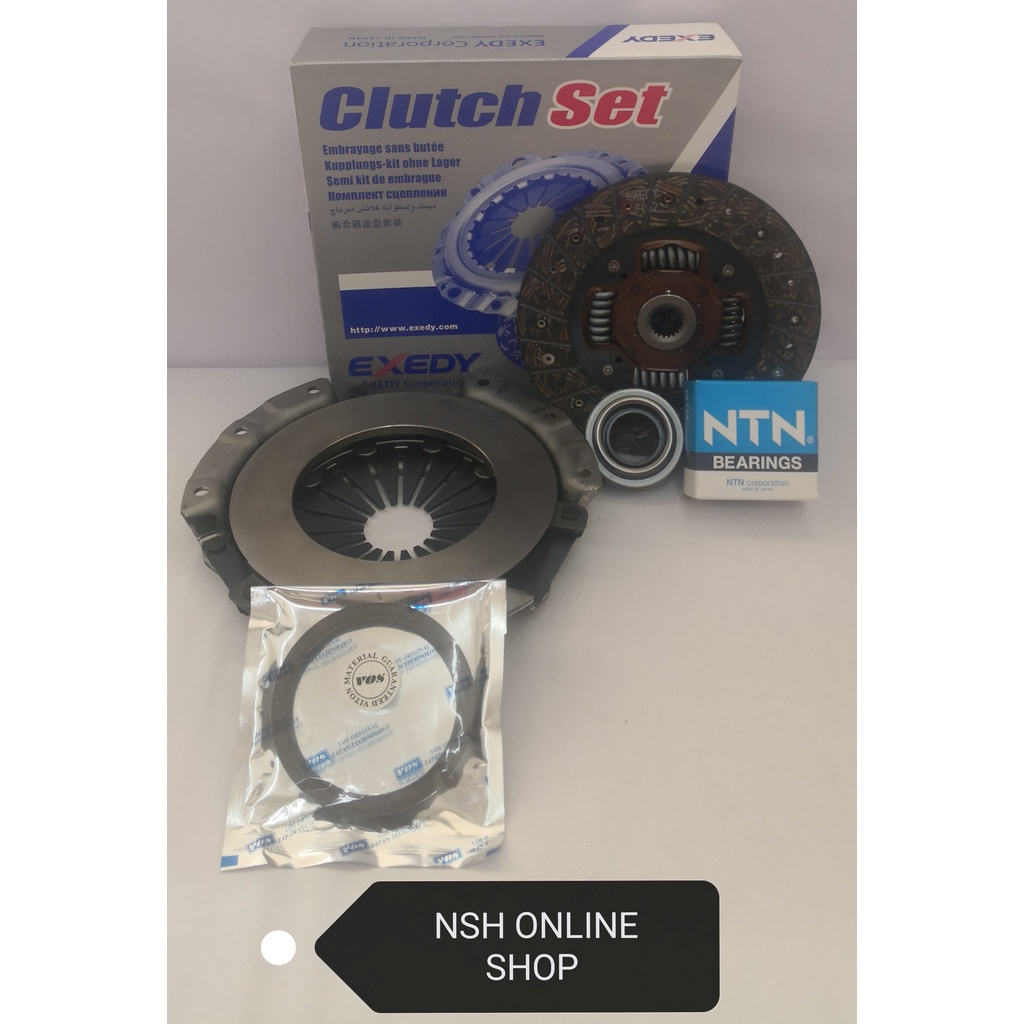 Exedy (Japan) Clutch Kit Set+Clutch Bearing+Flywheel Oil Seal