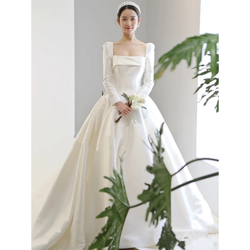 Korean hot sale bridal dress