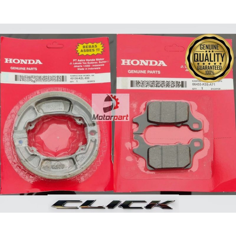 HONDA CLICK BRAKE SHOE BRAKE PAD 125 150 V1 V2 Shopee Malaysia