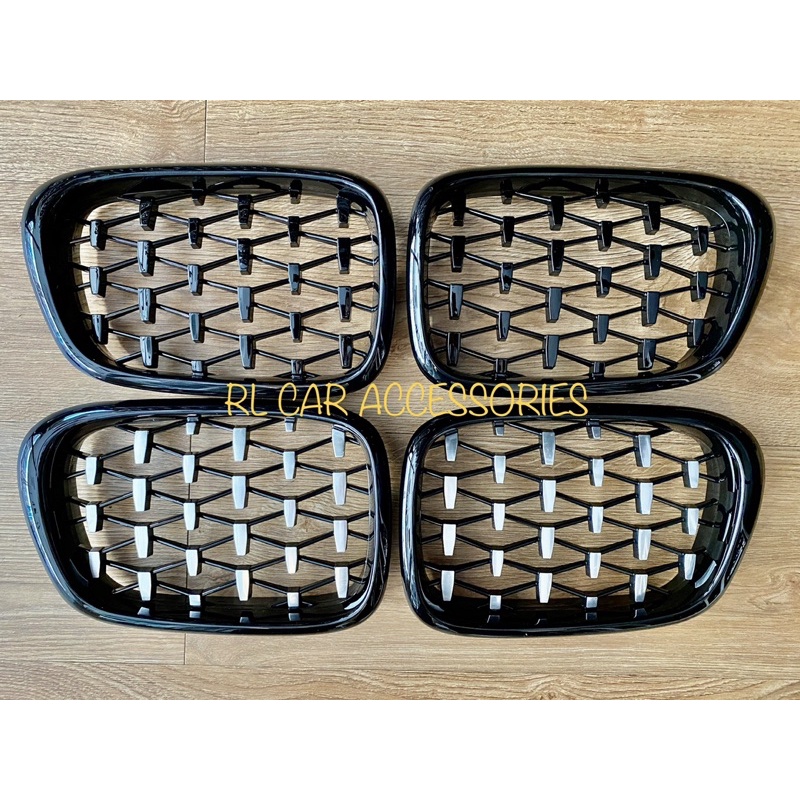 BMW E39 M5 diamond front grill grille kidney bodykit body kit Shopee