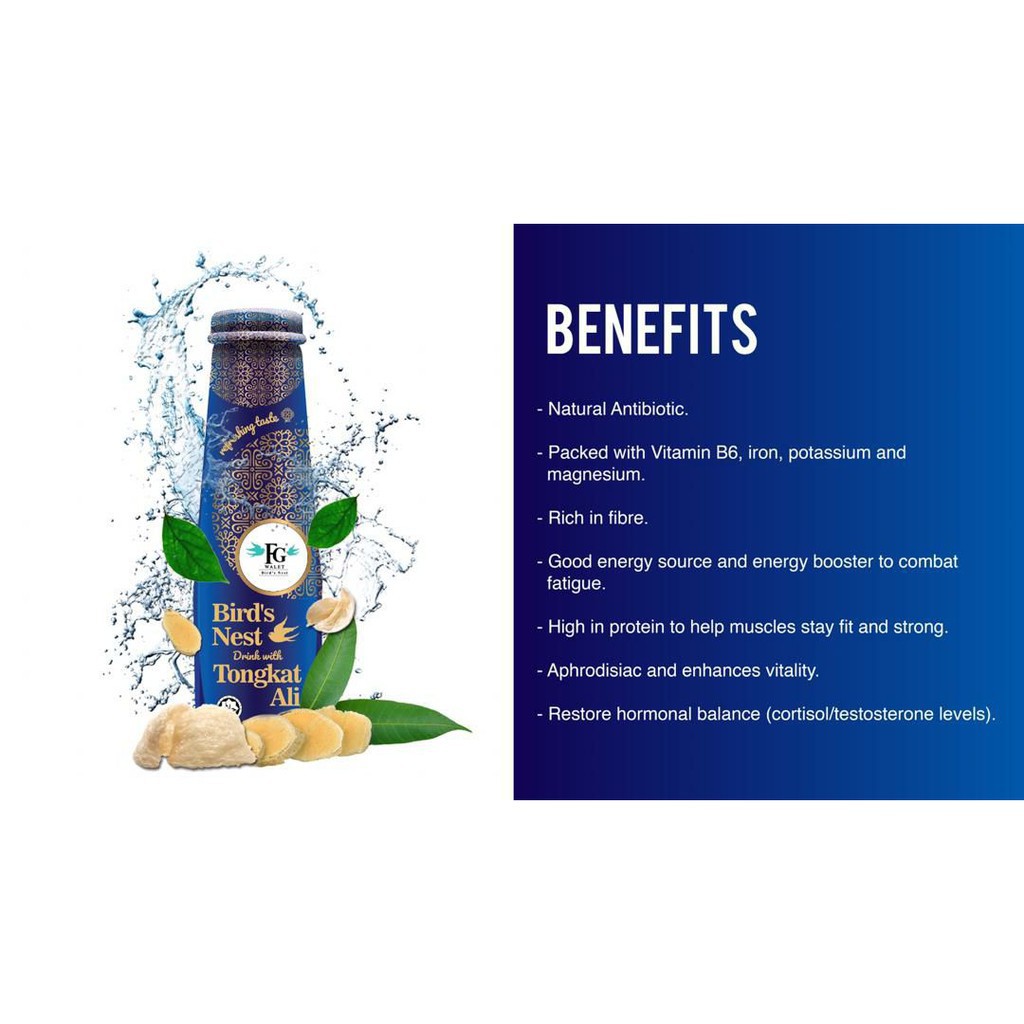 FG WALET Bird's Nest Collagen Drink with Kacip Fatimah & Tongkat Ali