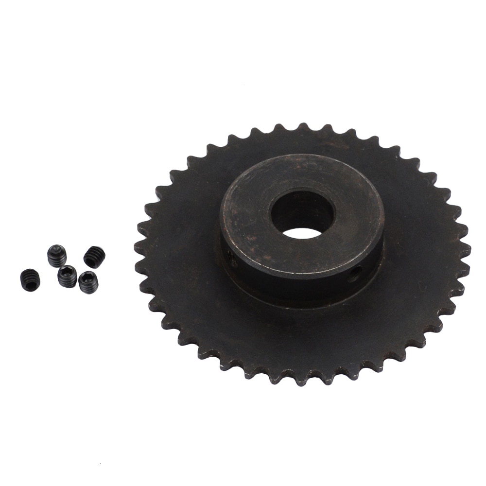 1pc 04C Chain Gear 45# Steel 40 Teeth Industrial Sprocket Wheel With ...