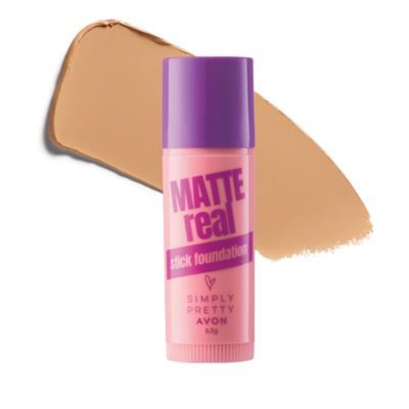 AVON Simply Pretty Multi Use Matte Foundation Stick (Nude & Light Beige ...