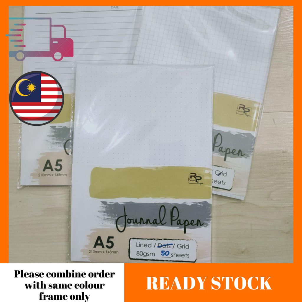 Journal Paper / Insert Paper A5 50 pcs/100 pcs | Shopee Malaysia