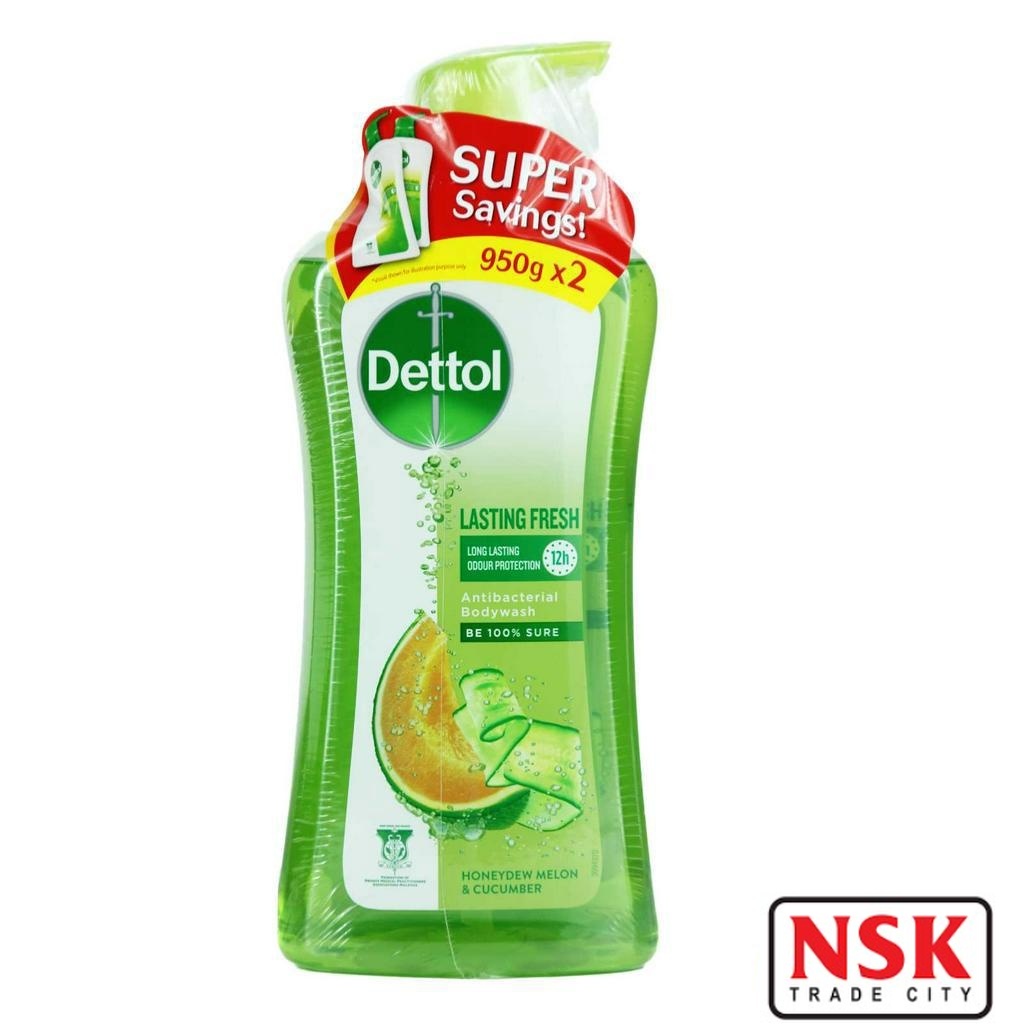 Dettol Antibacterial PHBalanced Body Wash Twinpack (950ml x 2