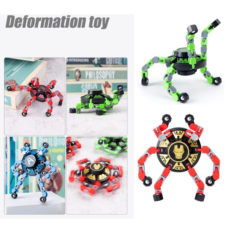 Rotation Deformation Fidget Spinner Toys Spinner (STRESS RELIEF) 减压机械陀螺 ...