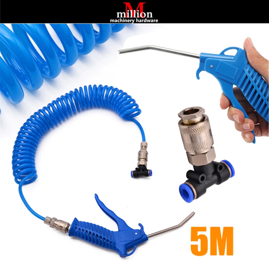 Air Duster Spray Gun Hose Truck Dust Blower Clean Nozzle Blow Spray Tool with 5M Hose Shopee