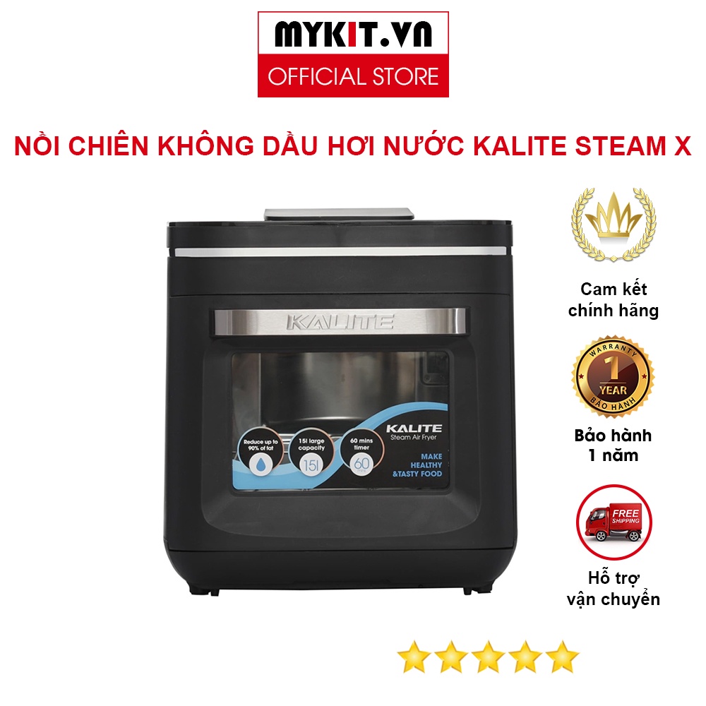 Kalite Steam X Steam Steamer Steam Fryer, 15L Capacity, 1700W Capacity