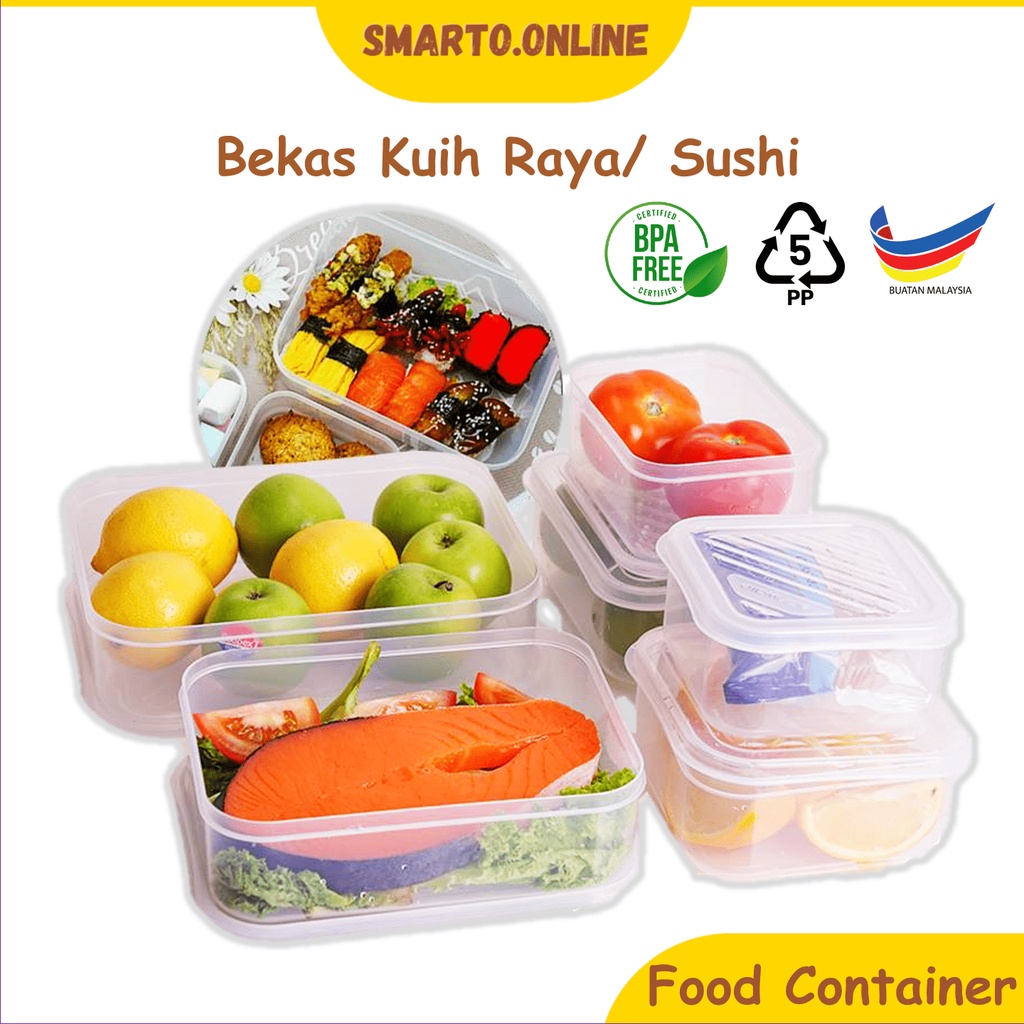 Multipurpose Storage Box Food Container Simpan Sayur Balang Kuih Raya ...