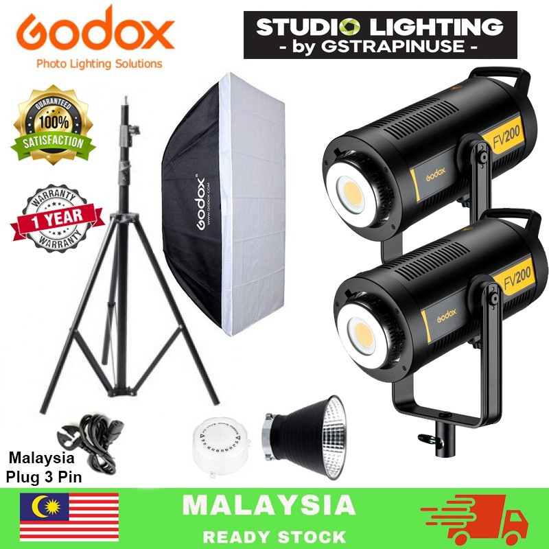Godox FV200 High Speed Sync Flash LED Light With BuiltIn 2.4G Wireless