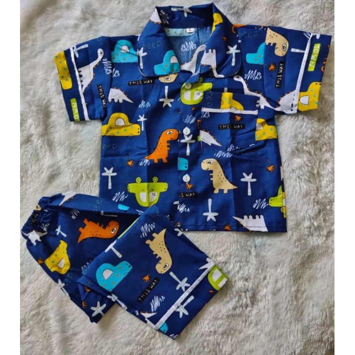 DINOSAUR PATTERN CHILDREN'S PAJAMAS CHILDREN'S PAJAMA/ CHILDREN'S ...