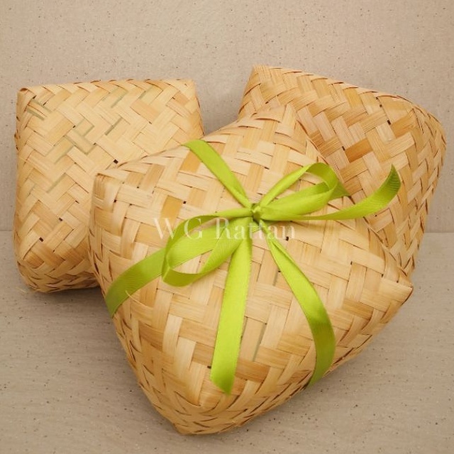 [Ready Stock!] CNY Empty Bamboo Hamper Gift Box Festive Raya Set 20cm x