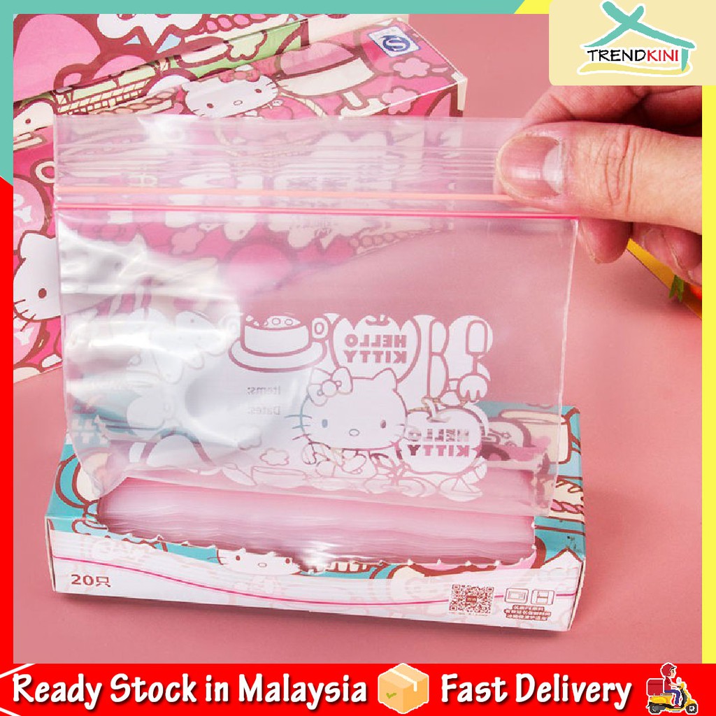 HELLO KITTY Resealable Zipper Bag/Ziplock Transparent Bag Shopee Malaysia