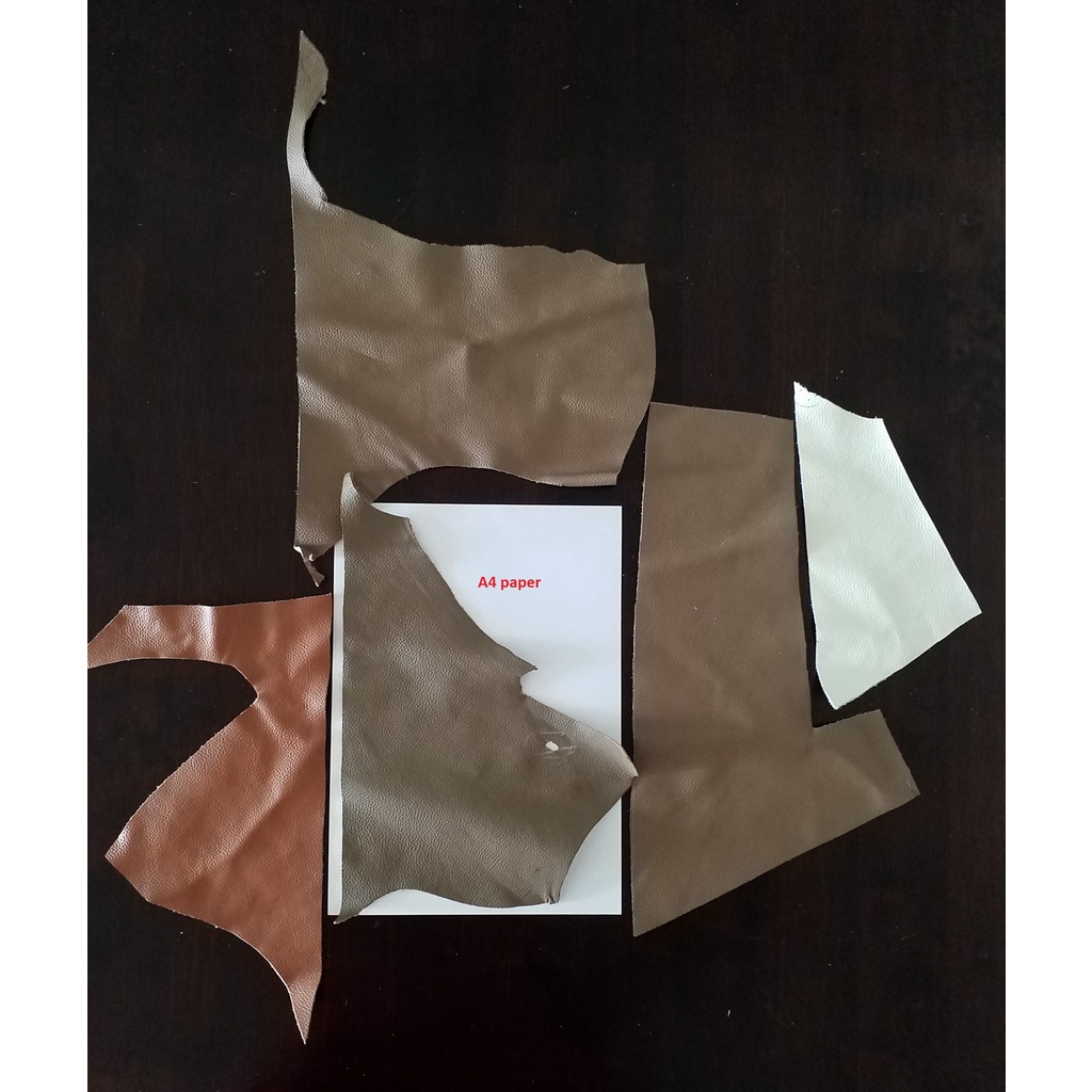 Scrap leather for craft 500g Shopee Malaysia