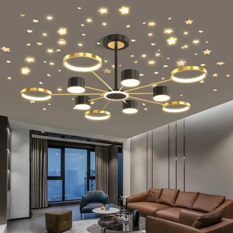 Nordic Living Room Chandelier Modern Bedroom Chandelier Ceiling Light ...