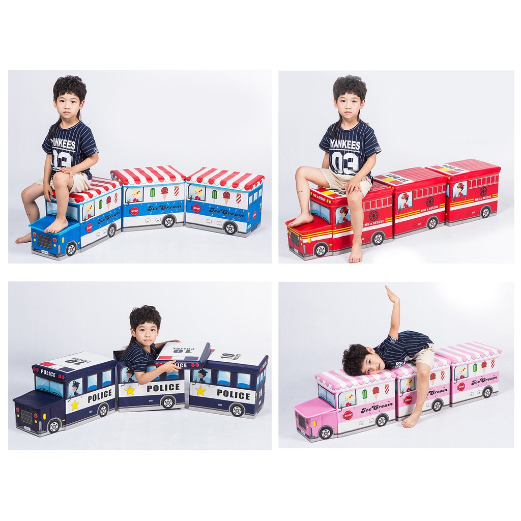 Fire EXTINGUISHING BOX - Toy box, train-style toy box for children ...