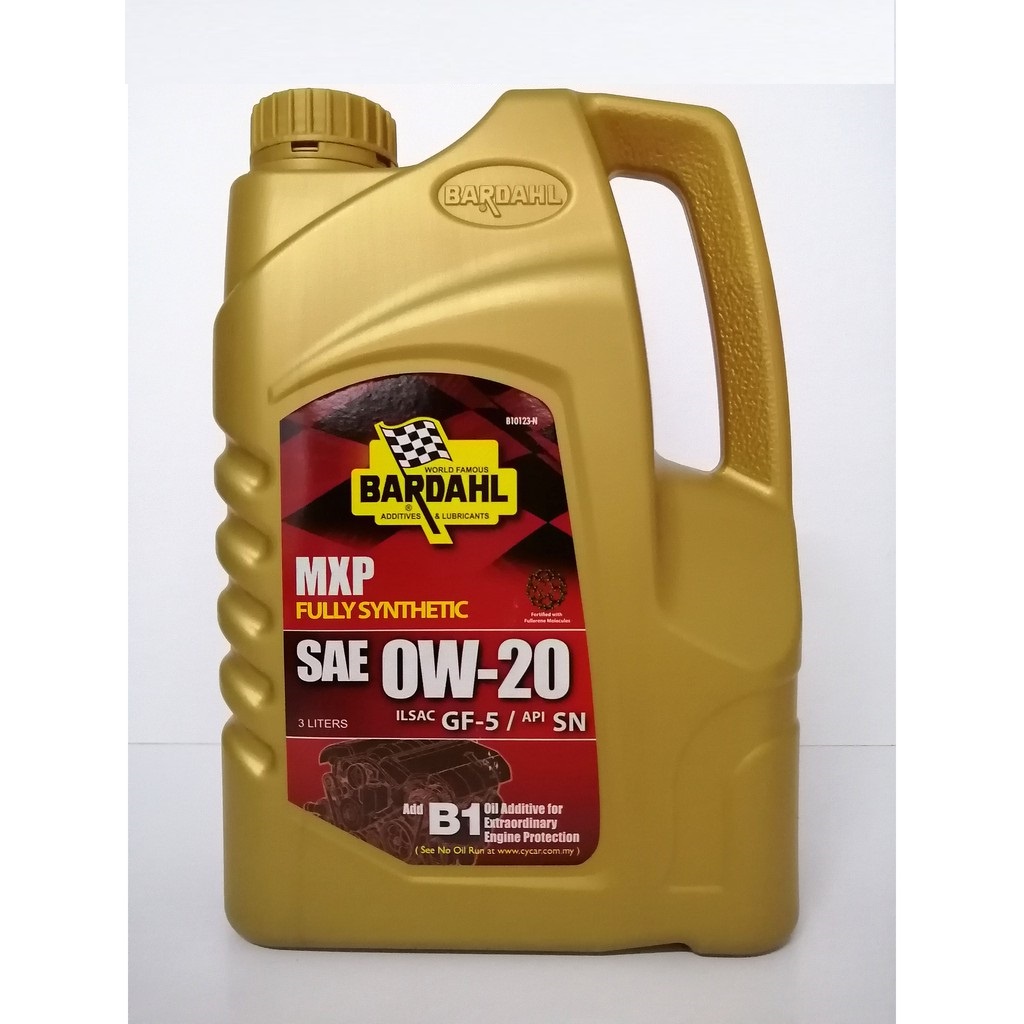 Bardahl MXP 0w20 Fully Synthetic Engine Oil 0W-20 API-SN/GF-5 For ...