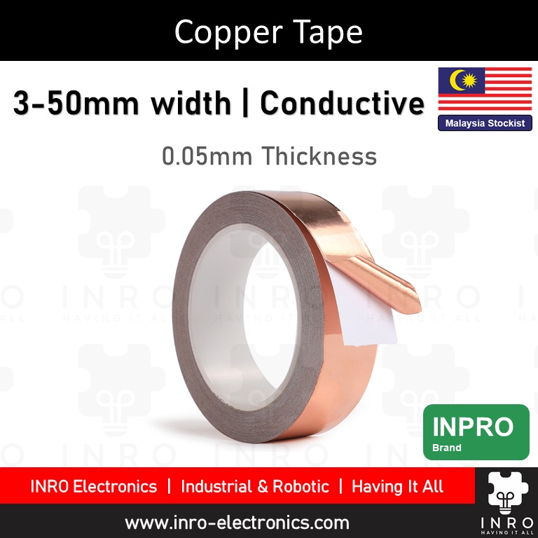 Copper Tapes Copper Tape (Grounding & EMI Shielding Tapes), Single Side