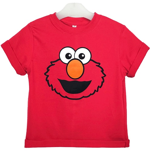 MERAH Elmo Motif/Sesame Street Character/Boys T-Shirt Red Color ...