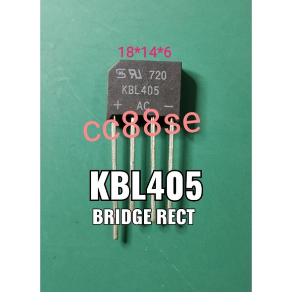 KBL405 405 BRIDGE RECTIFIER DIODE 4A 600V 18*14*6 Taiwan Semiconductor ...