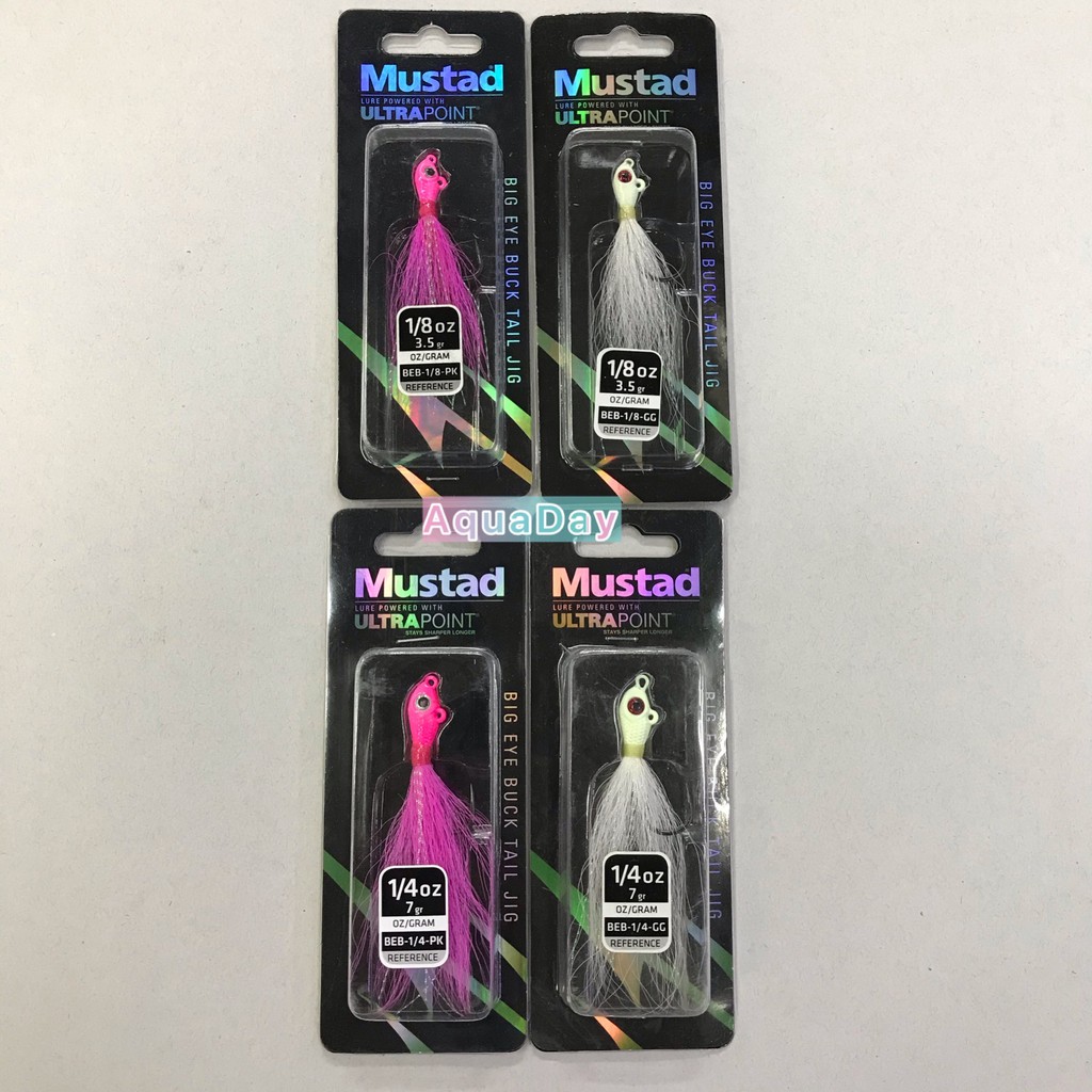 Mustad Yellowtail Snapper Jig 1/32 Oz Pearl Size 2 - 10 Pack Fishing Lure - View #5
