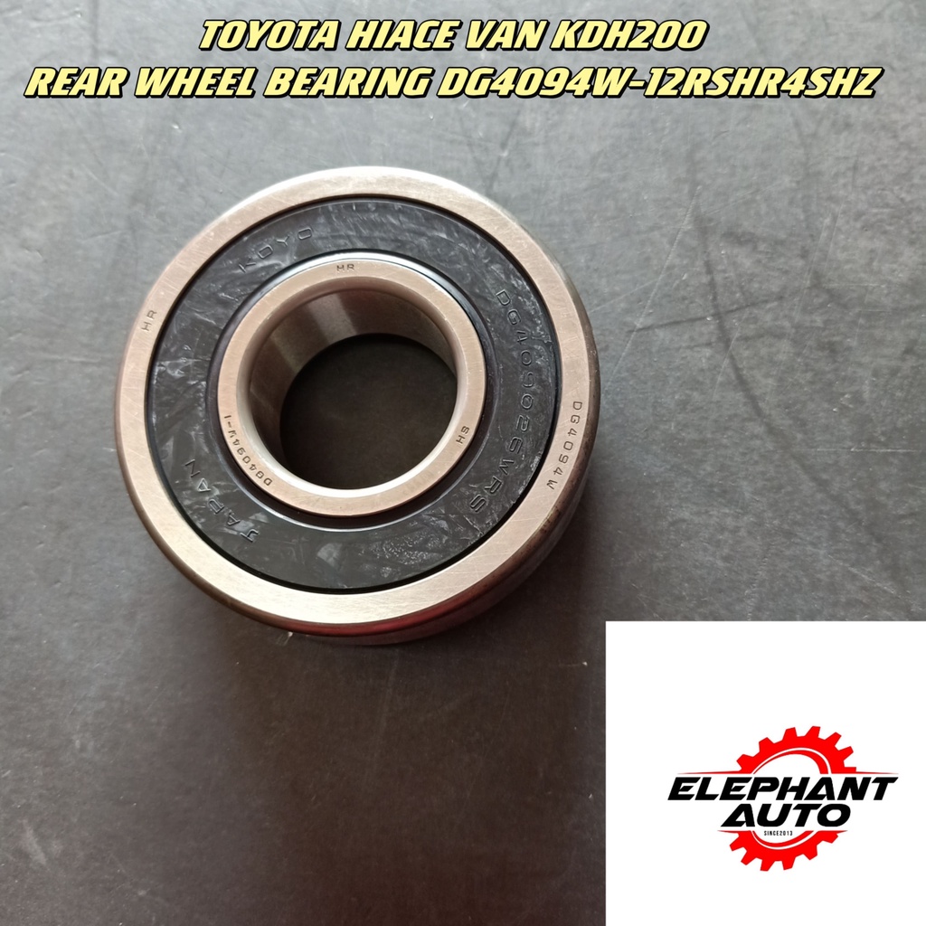 TOYOTA HIACE VAN KDH200 REAR WHEEL BEARING DG4094W-12RSHR4SHZ | Shopee ...