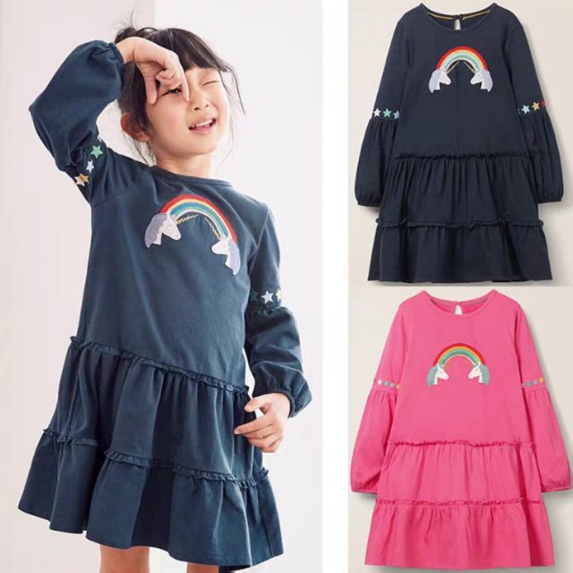 Little Maven European design Unicorn girl dress (2y) | Shopee Malaysia