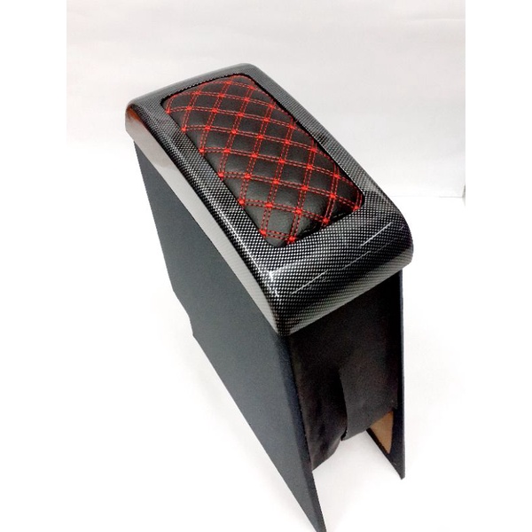 Alza Armrest Console Box (Carbon & Red Line) | Shopee Malaysia