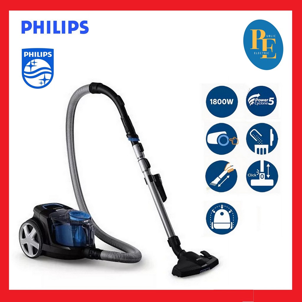  1800W PowerPro Compact Bagless Vacuum Cleaner - FC9350 | Shopee .