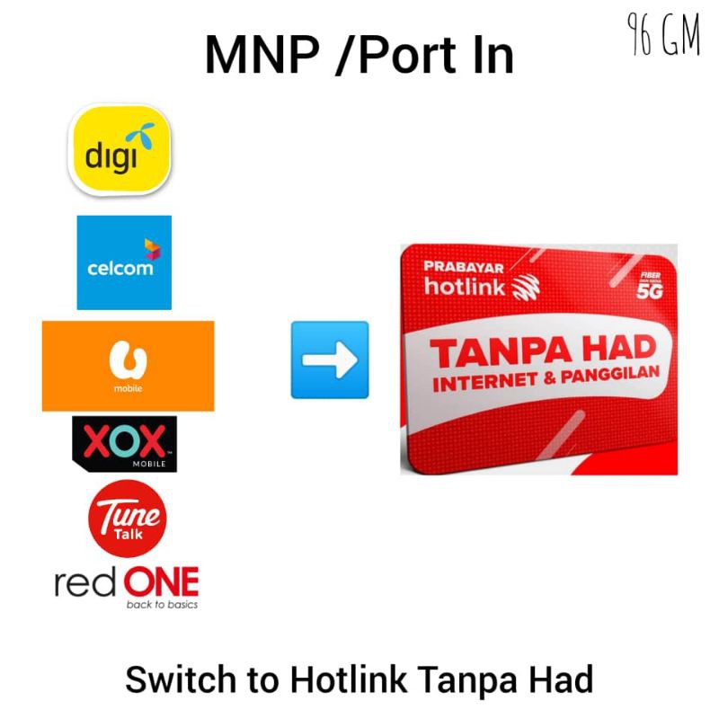 Hotlink Couple Sim Nice Number Prepaid Card MNP / Port In to Hotlink