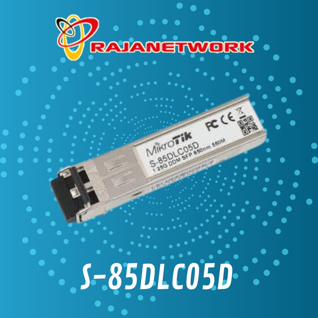 Mikrotik SFP S-85DLC05D Transceiver Multi Mode 850nm Dual LC Connector ...