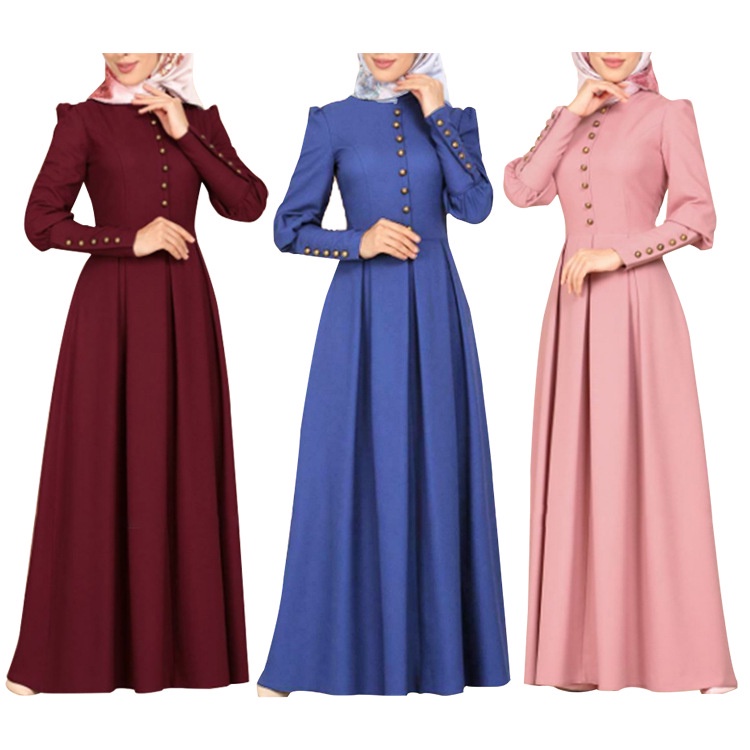 Baju maxi dress muslimah sale