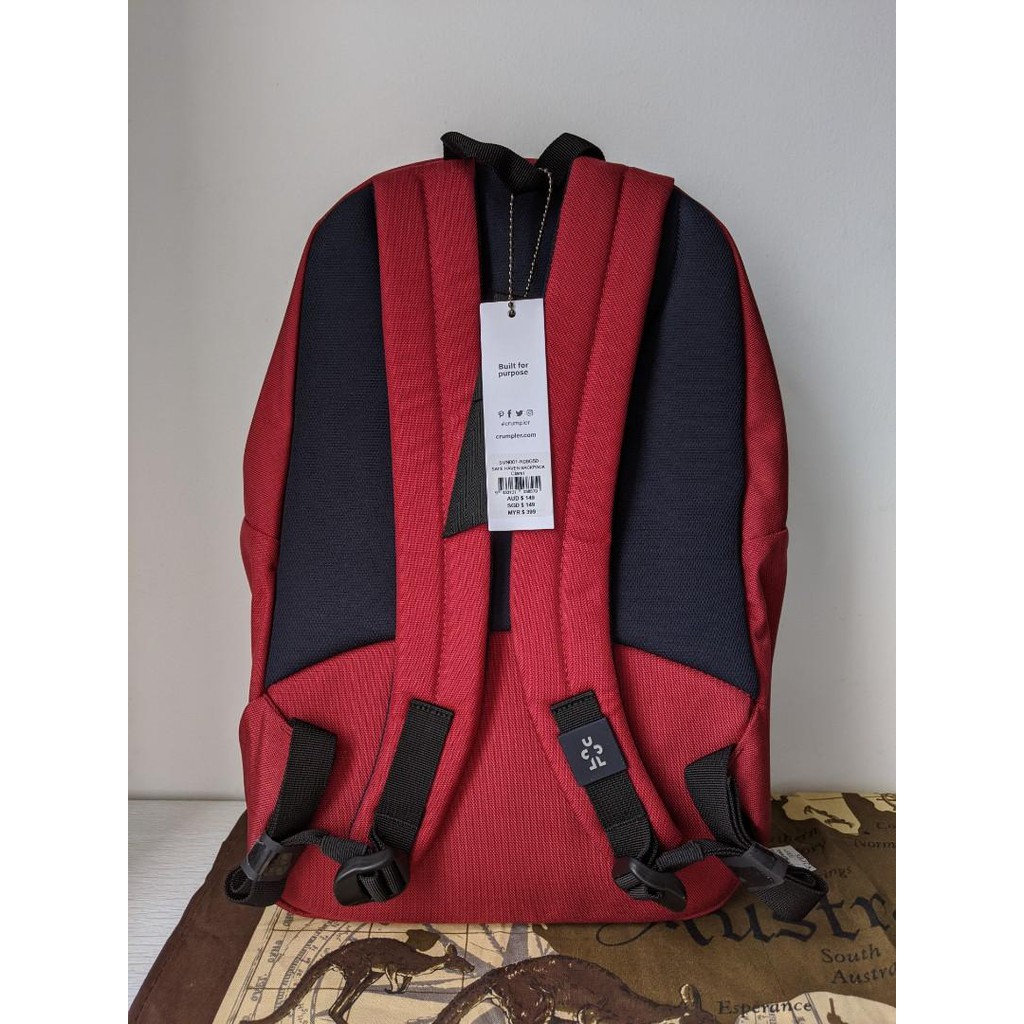 Crumpler Safe Haven Backpack Red Shopee Malaysia