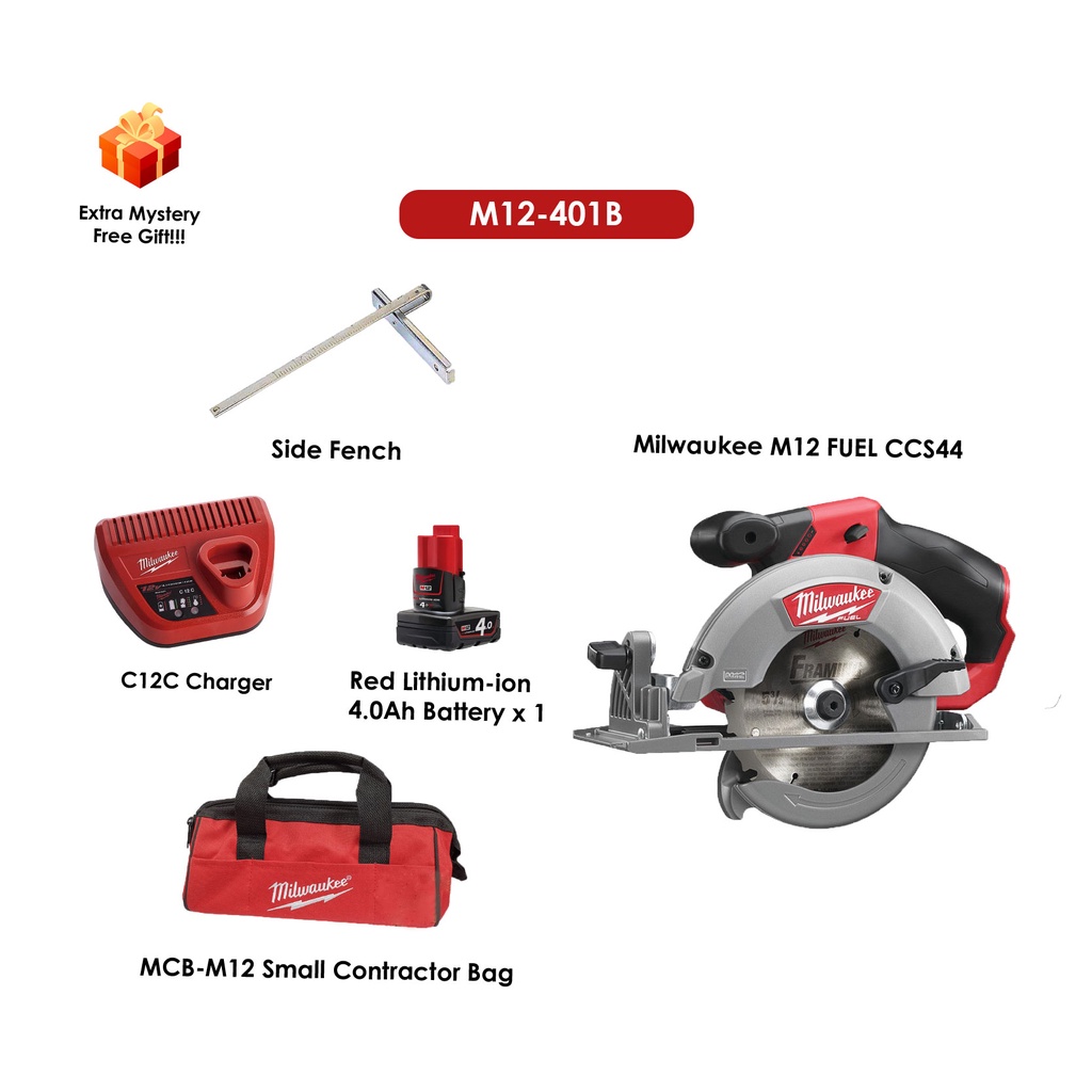 Milwaukee M12 CCS44 FUEL Sub Compact Circular Saw M12CCS M12CCS44 0 CCS44 401B M12CCS 401B CCS44 402B M12CCS 402B Shopee Malaysia