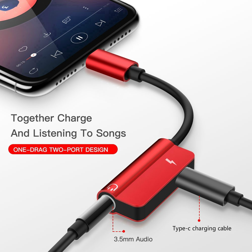 USB Type c Audio Charging Adapter Type c to 3.5mm 2 in 1 Adapter Cable Shopee Malaysia