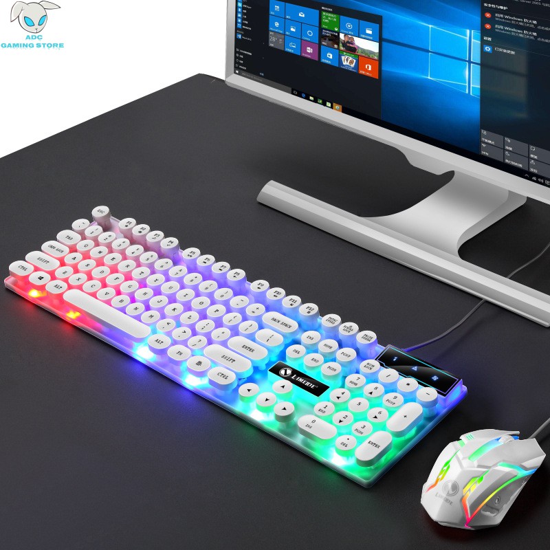 Gaming Keyboard & Gaming Mouse Set USB Wired Tetikus & Papan Kekunci ...