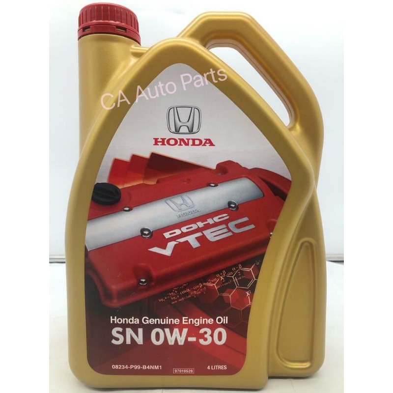 HONDA 0W-30(4L)GENUINE ENGINE OIL FULLY SYNTHETIC 100% ORIGINAL ...