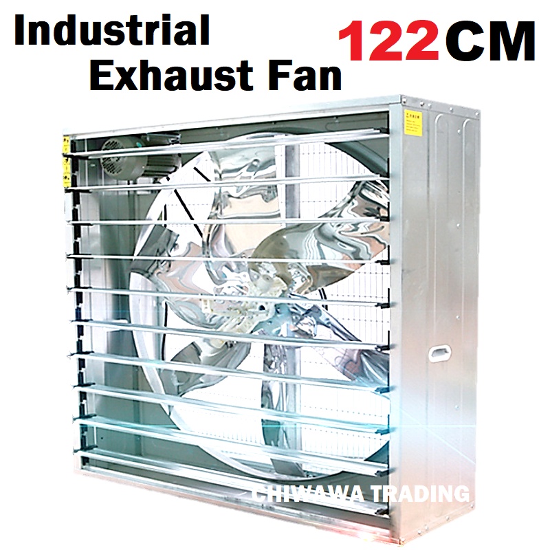 SINGLE or THREE Phase 122CM Exhaust Fan 48 Inch Wall Mount Industrial ...