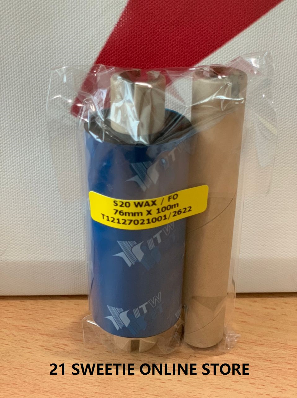 [1 roll] Premium 76mm x 100m Thermal Transfer Wax Ribbon 76x100 ITW TTR ...