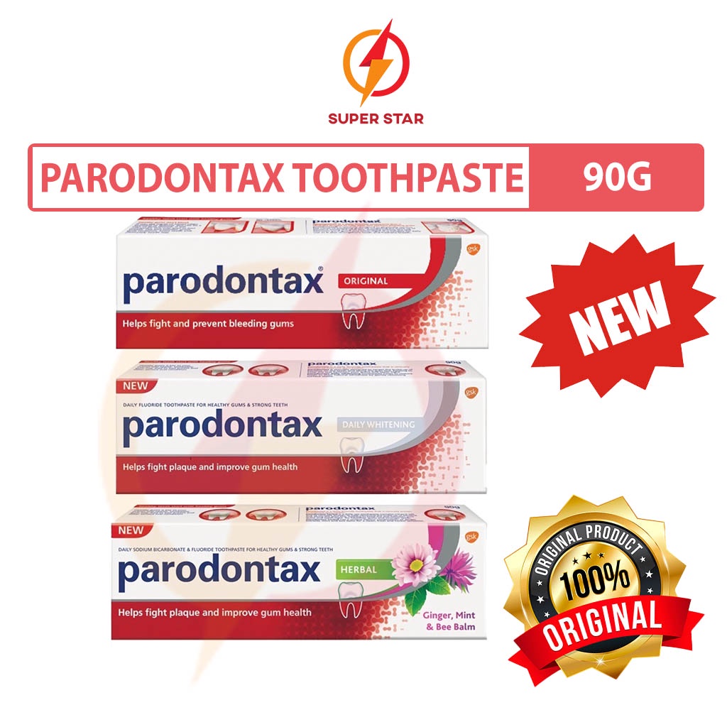 Parodontax Toothpaste 90g (Original/Herbal/Daily Whitening) Shopee
