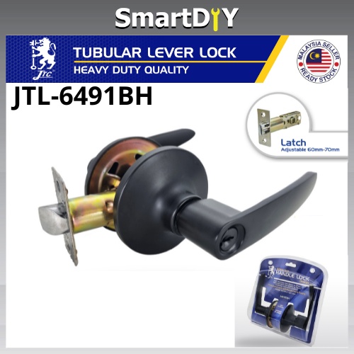 JTC 6491BH/ET Entrance Door Handle Lock Pintu (Black) Tombol Pintu ...