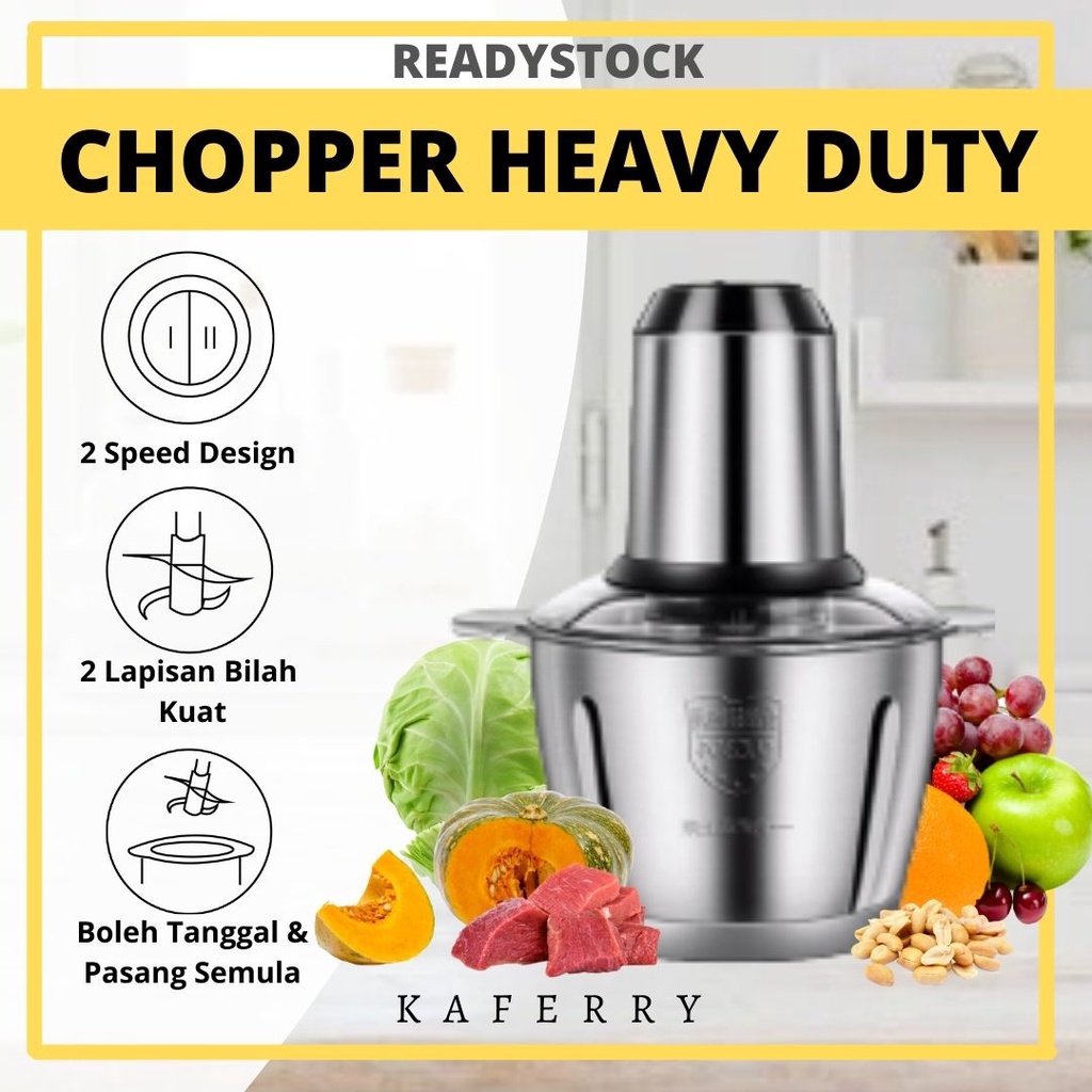 Chopper Kaferry Heavy Duty | Multipurpose Food Processor Blender ...